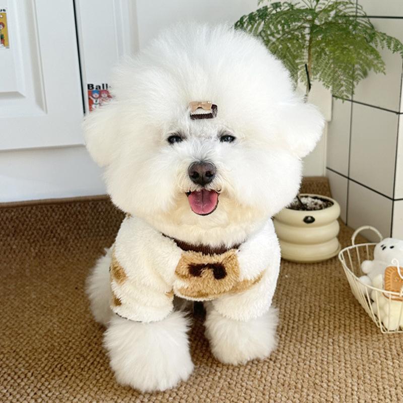 Winter Warm Fleece Dog Jumpsuit Pet Dog Clothes for Small Dogs Autumn Four Legs Pajamas Plush Dog Coat Chihuahua Poodle Costumes