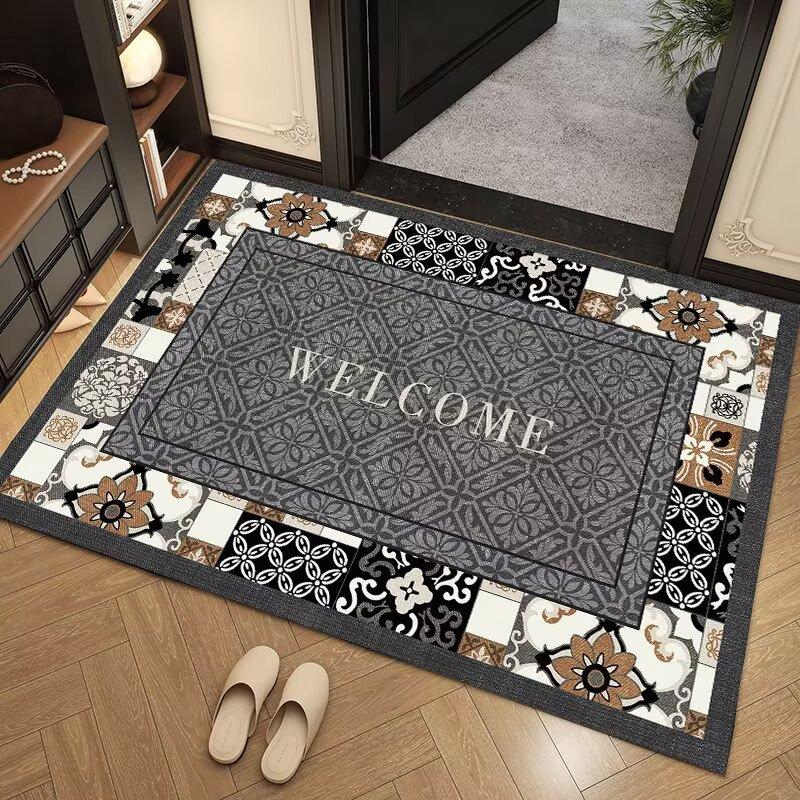 Household Door Floor Mats Cut Into The Entrance Carpet, Advanced Sense Of Door Entry, Non-Slip, Dirt-Resistant And Easy To Take Care Of Foot Mats