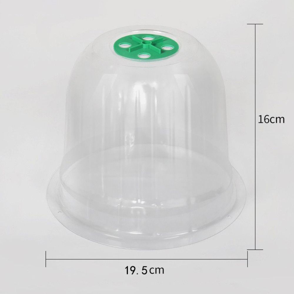 10pcs Plastic Planting Protective Cover Transparent Thermal Seedling Insulation Cover Moisturizing Reusable Seedling Hood