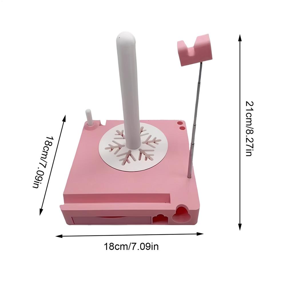 

Yarn Holder Portable Organizer for Knitting Yarn Spool Rack Phone Stand for Women Girls Beginners Knitter Crocheter Craft