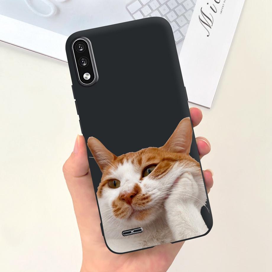 For LG K22 2020 Phone Case Back Cover Stylish Pattern Soft Liquid Silicone TPU Coque Fundas LGK22 K 22 Panda Housing