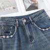 Women's 2025 Spring/Summer High-Waisted Wide-Leg Straight Jeans - Retro Slimming Style