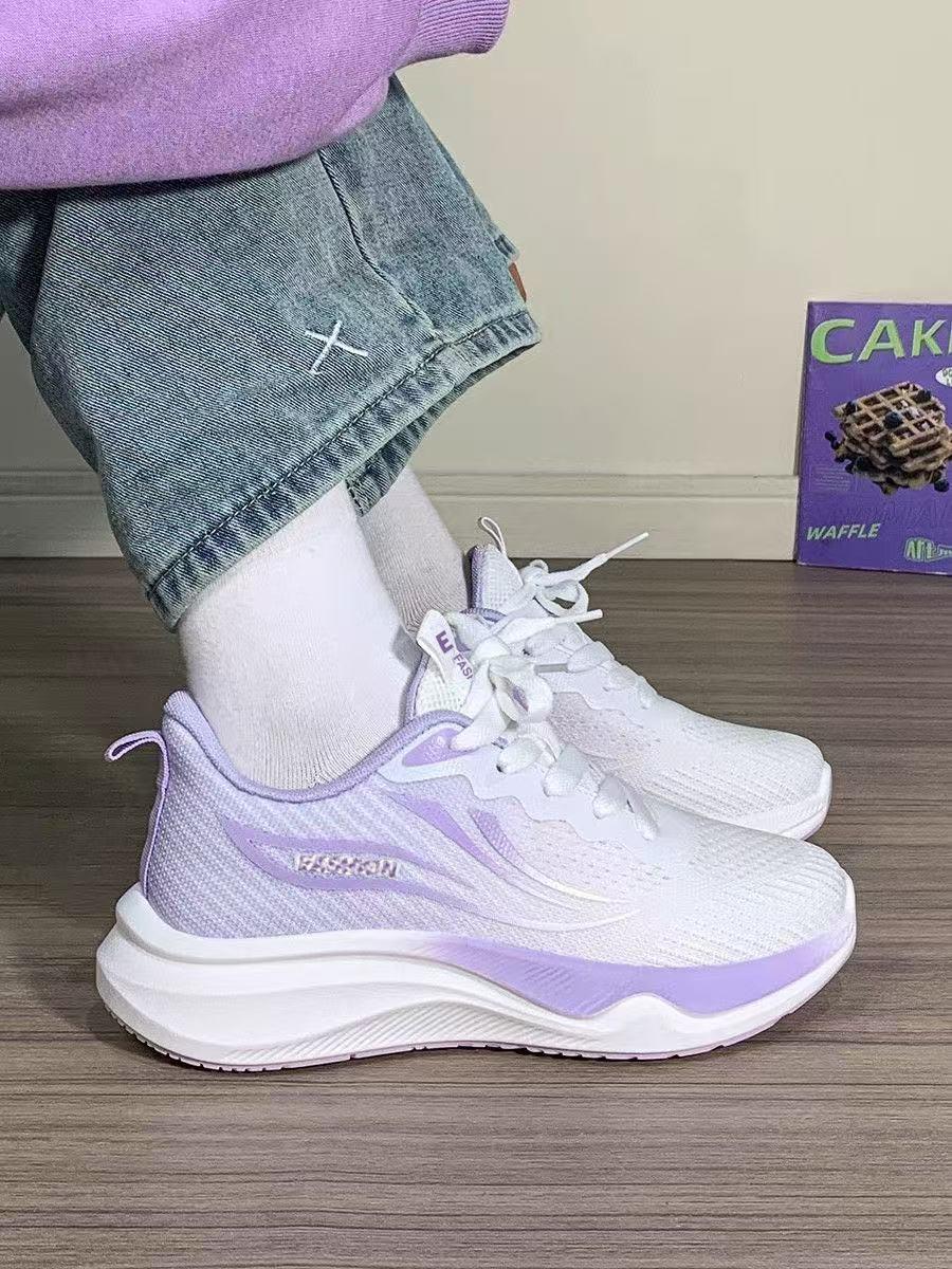 

Student running shoes women s shoes summer new mesh lightweight soft sole casual shoes thin mesh breathable sports shoes women s 40 фіолетовий