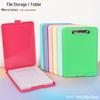 Large Capacity A4 File Box with Pen Slot & Clipboard for A5 Paper Storage