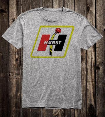 Hot Rod T-Shirt Drag Race Rennsport Nostalgie Hurst Boden-Schalthebel Speed Shop