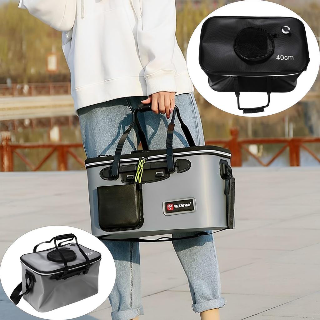 MIMIA Fishing Tackle Set with Bucket and Choice of Fishing Rod Fishing Rod Water Folding Fishing Gear Bucket Water Pump, Holder, Bucket, Set, Drawer,