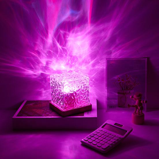 Yousheng Light Projector Rotating Ocean Wave Projector 16 Colors Changing Remote Control Plug-Play LED Projector Water Wave Lamp