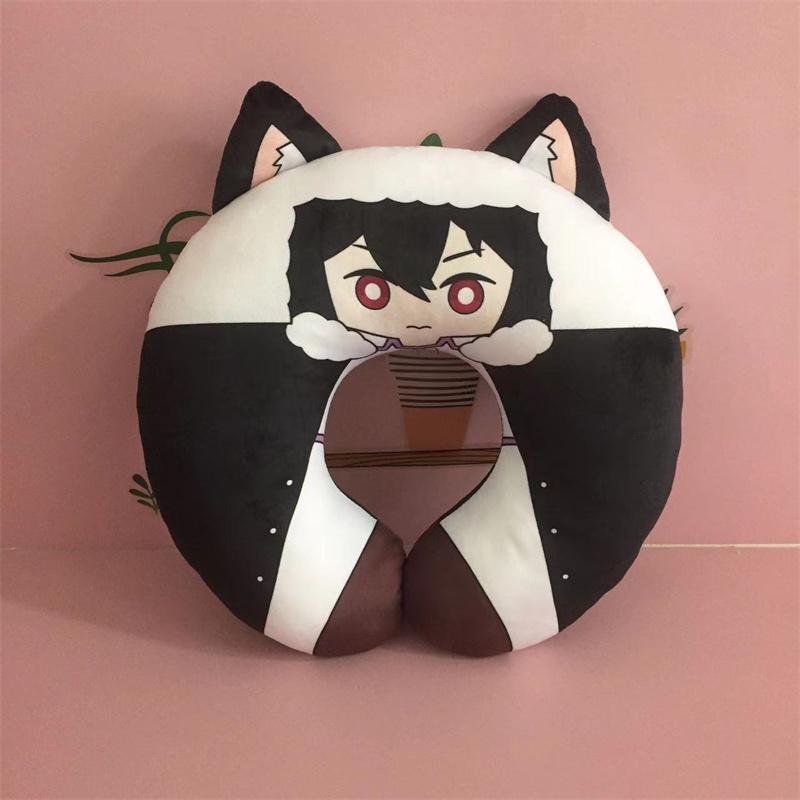 Bungou Stray Dogs Edogawa Rampo Cosplay Seyahat Boyun Yastığı Fyodor Dostoyevsky U Şekilli Peluş Yastık Oyuncak