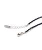 Polalita Dalmatian Stone Black Bead Necklace (Plt-Nl-103_Bk)