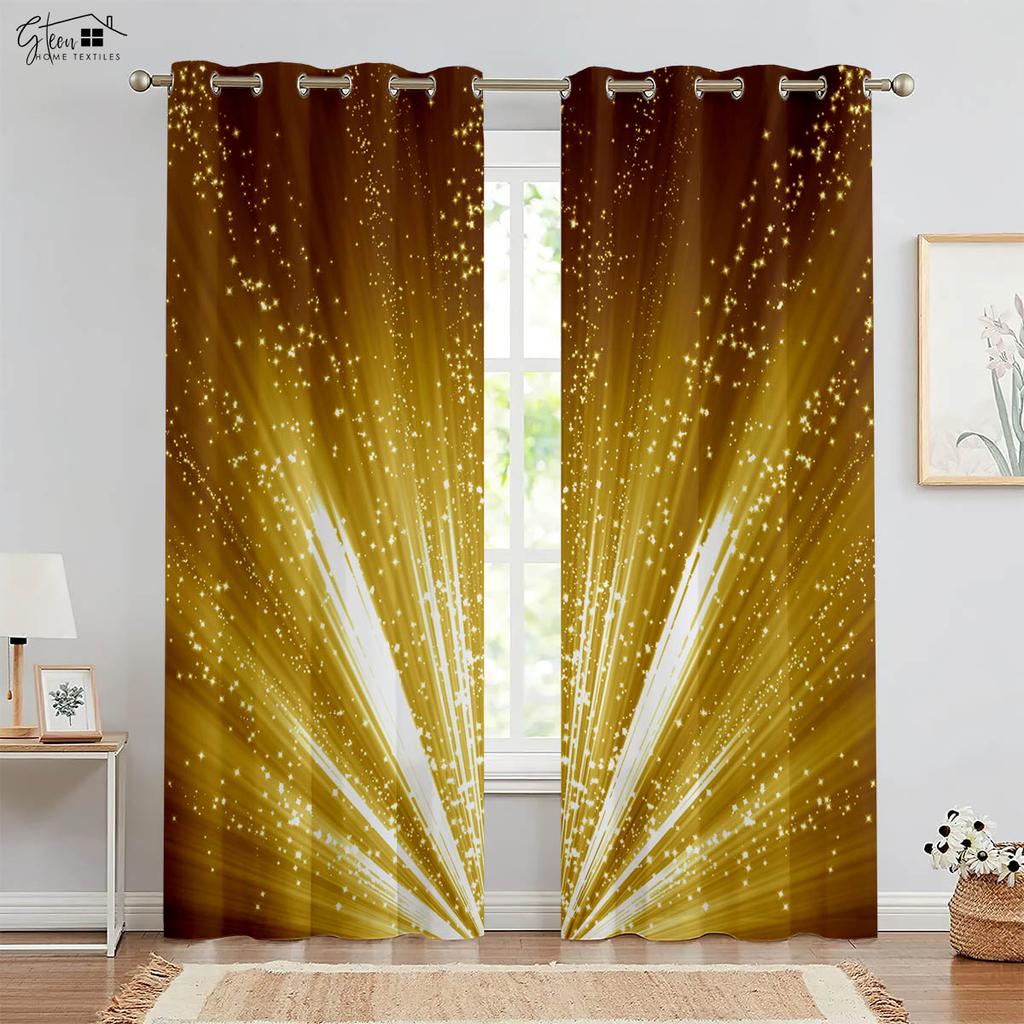 Regenbogenfarben Feuerwerk Druck Vorhänge Kinder Kinderzimmer Fensterdekoration Vorhänge Schlafzimmer Wohnzimmer Küche Vorhänge 2 Stück