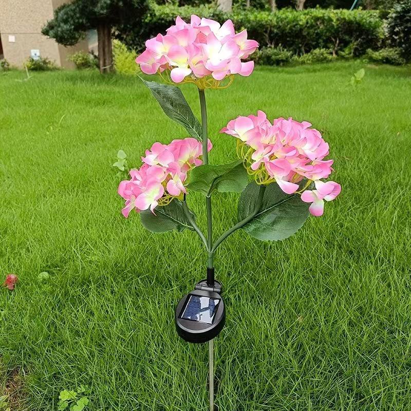 Solar Lotus Sunflower Garden Light for Outdoor Decoration
