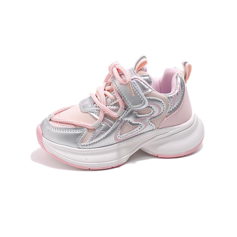 

Спортивная обувь для мальчиков Модная обувь для пап для девочек 2025 весна и осень новая детская повседневная обувь универсальная беговая обувь на мягкой подошве 26-31 yards one hand shot 6 pairs розовый