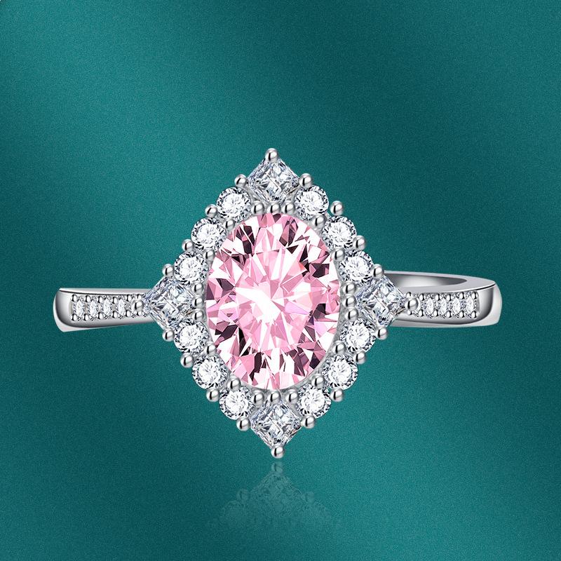 Sace Gems Inel clasic cu zirconiu, bijuterii pentru femei, cadou