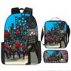 Toilet Man Spoof Schoolbag New Pupil Backpack Satchel Pencil Case