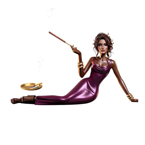 Figurine Dame Porte-encens Résine Sculpture Féminine Élégante Porte-bâtonnet d'encens Support d'encens Décoratif pour Décoration Maison Bureau Idée Cadeau Pendaison de crémaillère