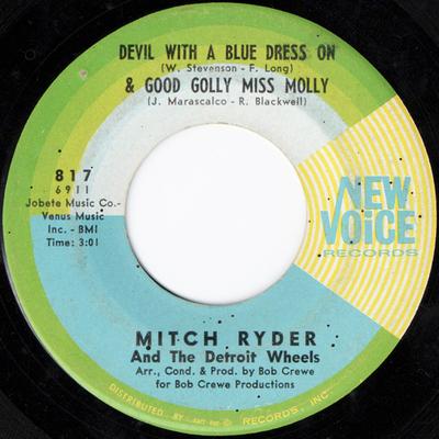 7inch Record MITCH RYDER & THE DETROIT WHEELS - Devil With A Blue Dress On & Good G 817 New Voice Recor 1967 US Rock Used