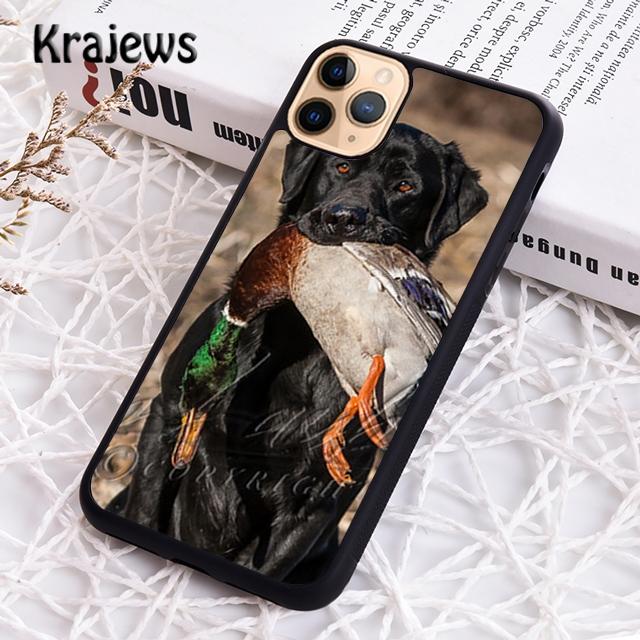 Krajews Jagdhund und Fischer Niedliche Handyhülle für iPhone 14 5 SE 6s 7 8 plus X XR XS 11 12 13 pro max Samsung S21 S22ultra