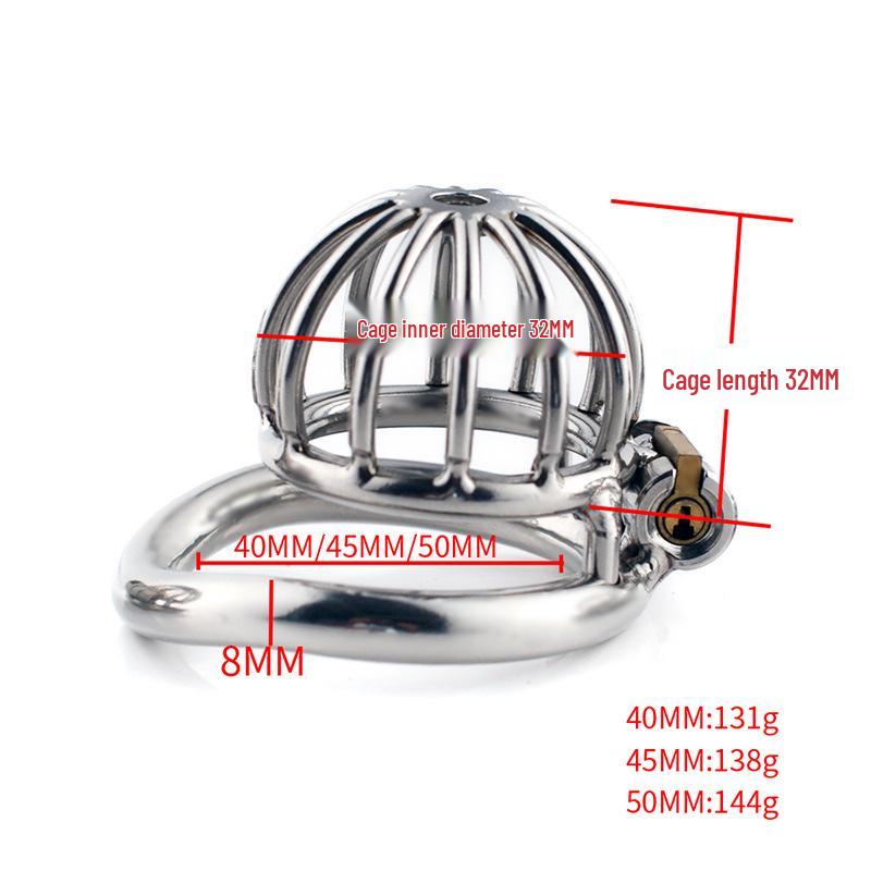 Ultra Small Metal Chastity Lock CB6000s: Male BDSM Master-Slave Birdcage Pot Lid Head Training Tool.