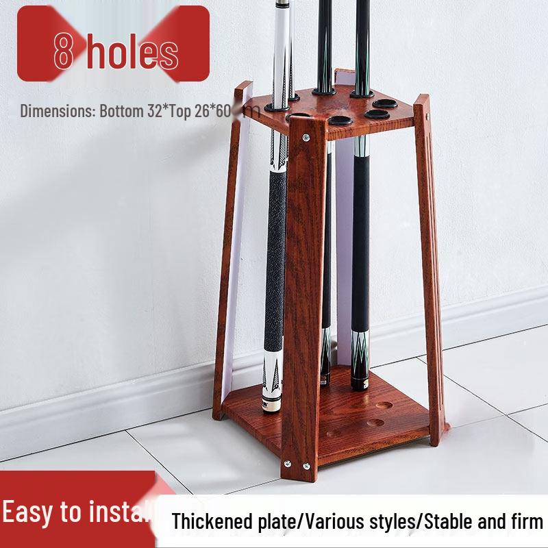 8-Hole Billiard Cue Rack