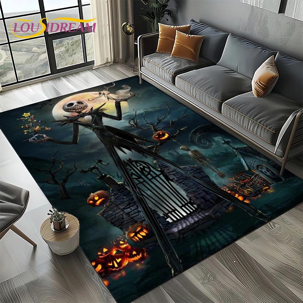The Nightmare Before Christmas Cartoon Carpet Rug for Bedroom Living Room Home Sofa Decoration,kids Large Decor Floor Mat Gift