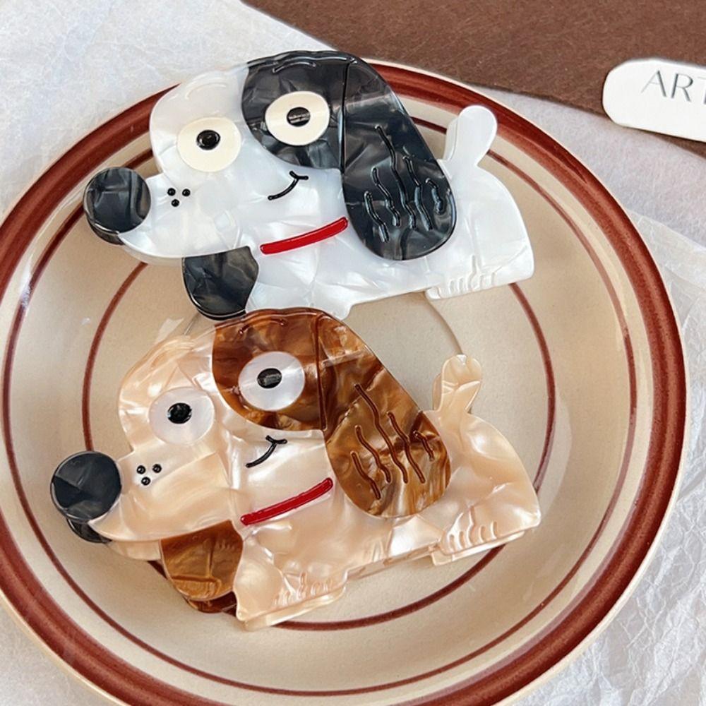 Headwear Cartoon Animal Hair Clip Korean Style Geometry Shark Clip Funny Puppy Hair Claw Female