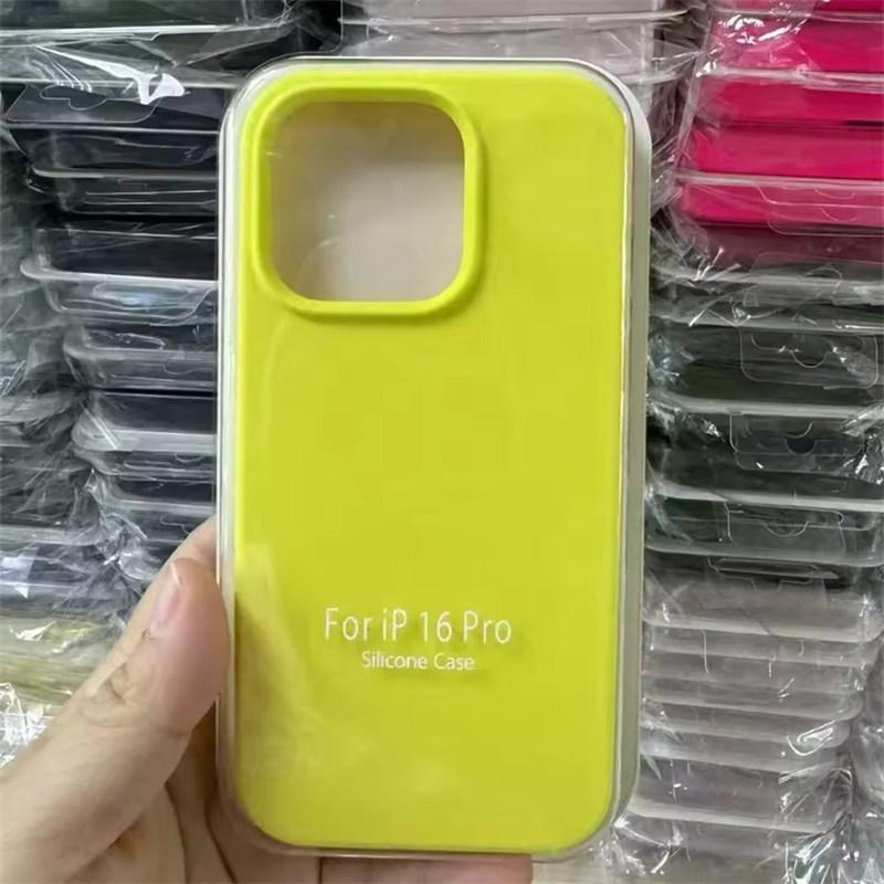 Liquid Silicone Case For Apple iPhone17 Air 15 16E 14 13 12 11 Pro Max Plus Mini XS XR 7/8 SE Phone Official Style Protective Cover