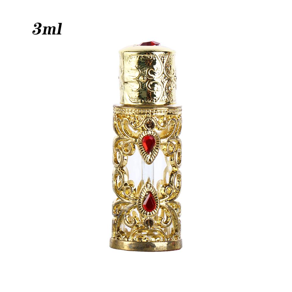 Gifts Antiqued Metal Arabian Style Dubai Style Essential Oil Bottles  Bottles Cosmetic Container Refillable Bottles