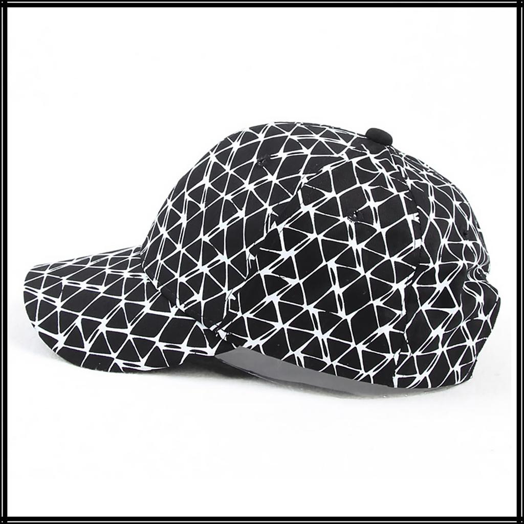 White Fang Hut Kappe Dreieck Kariert Outdoor Lässig Mode Männer Frauen CZ441 (Schwarz)