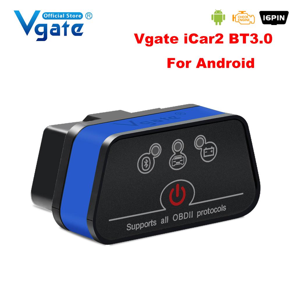 Vgate ICar2 ELM327 Car Diagnostic OBD 2 OBD2 Scanner Auto Tool ICar 2 Bluetooth 3.0 for Android Code Reader PK ELM327 V 1 5