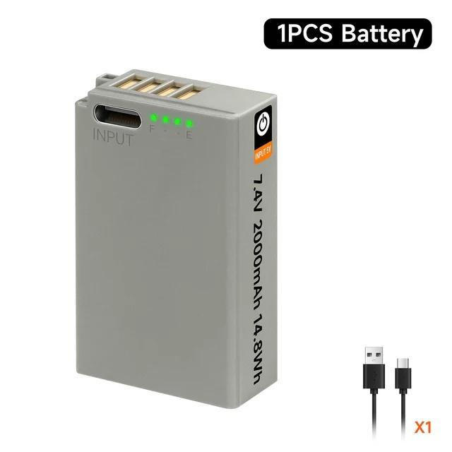 PALO EN-EL20 Battery with USB Input for Nikon Coolpix P1000 P950, 1 J1, 1 J2, 1 J3, 1 S1 2000mAh Li-ion Digital Camera