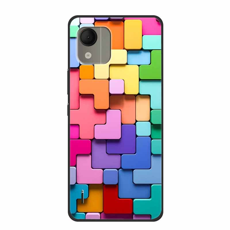 For Nokia C110 4G Case Luxury Silicone Back Cover for NokiaC110 Phone Coque C110 2023 Protector Shockproof Colorful Capas Bumper