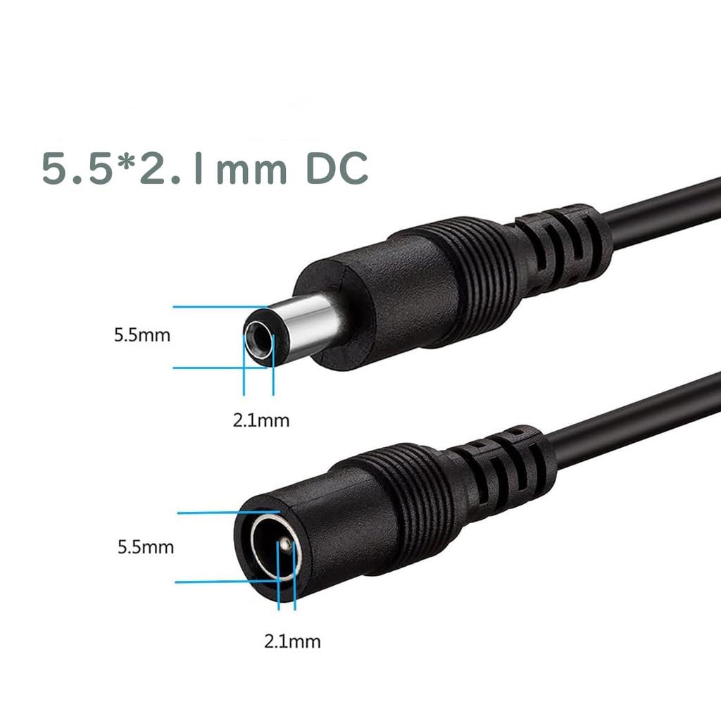 AKIRARI DC Extension Cable 1m 3m 5m 10m Selectable 18awg Solar Panel DC Extension Connector Cable Home CCTV Camera Cord DC Extension Cord DC Cable