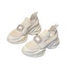Little white shoes platform women's inner height increase dad shoes women's 2025 muffin casual sports women's shoes spring and autumn shoes beige