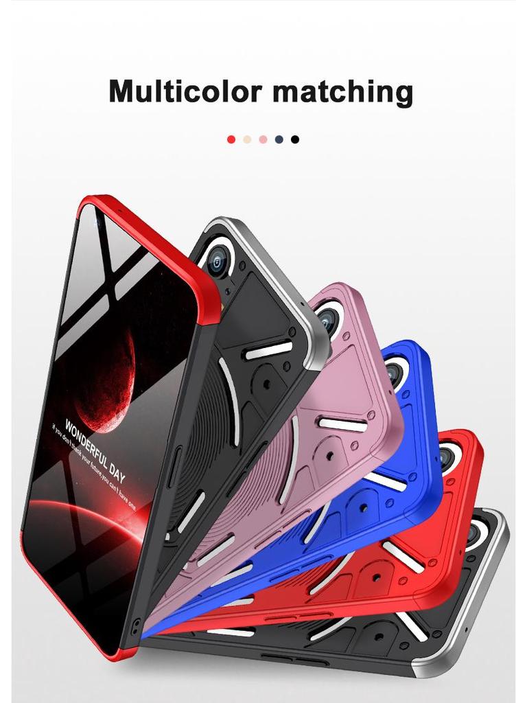 Creative Frosted 360° Shield Case for Nothing Phone - Anti-Fall Protection