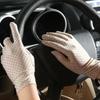 2Pairs Summer Drive Women Sun Protection Wrist Gloves Mittens Dot Elastic Lady Girl Women's Gloves