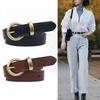 Retro Handmade Genuine Cowhide Pin Buckle Belt - Hong Kong Style Versatile Women's Denim Waist Belt