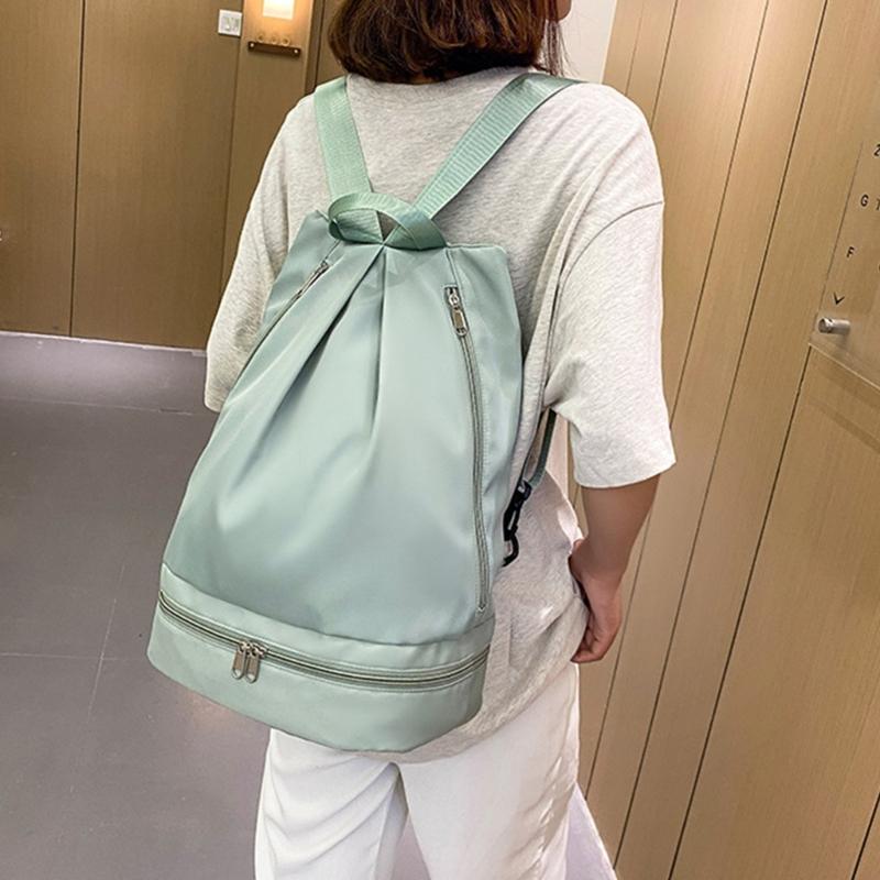 Large Capacity Sports Bag DryWet Swimming Backpack with Shoe Compartment Rucksack Lightweight Casual Daypack