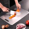 316 Kitchen Cutting Boards Stainless Steel Chopping Board Thickened Double Sided Cutting Board Block Kneading Dough Board