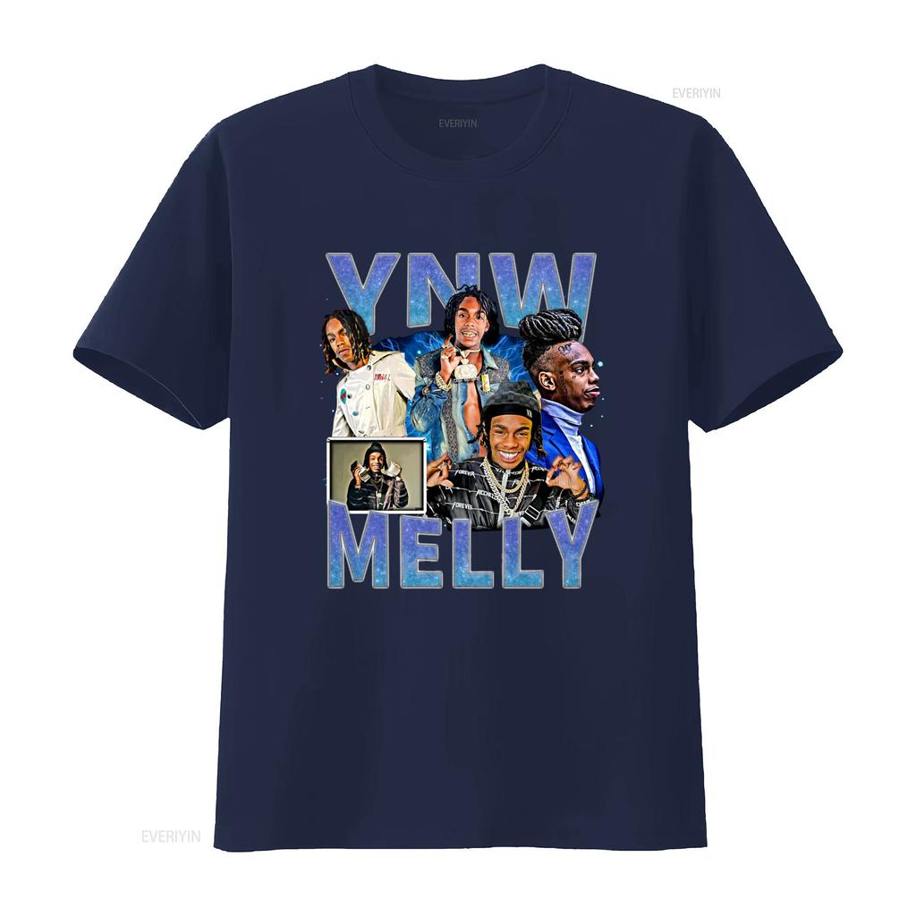 Vintage s Hip Hop Streetwear YNW Melly Rapper Print Casual T Shirt vintage Washed Slightly Unisex Top For Everyday Wear