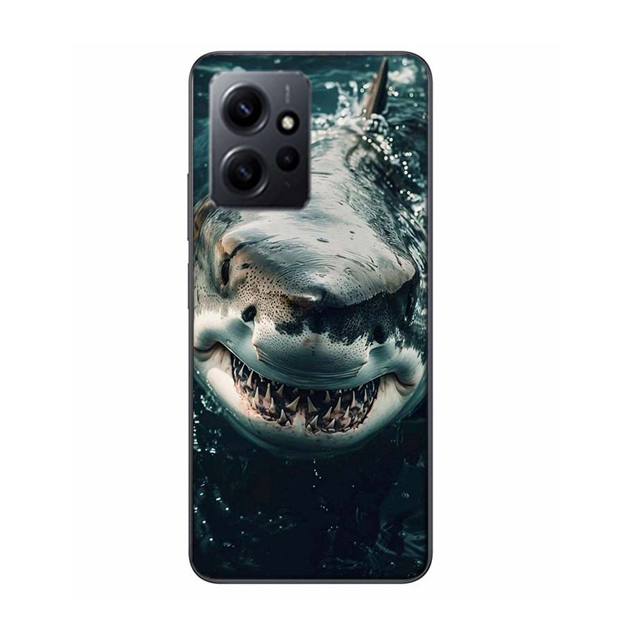 The Mouth of the Deep Sea Evil Shark Phone Case For Redmi 12 13C 12C 15C 9 10 10C Note 13 Pro Plus 14 15 Pro 9T 9C 9A TPU Soft C