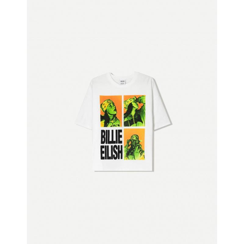 Billie Eilish Bandana Portrait Printed Casual Fa S белый