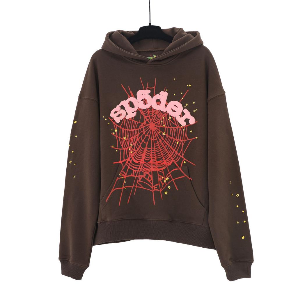 Sp5der European and American hip hop singers with the same printed letters 555555 men and women couples sweater hoodie trend