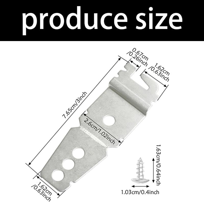 Dishwasher Mounting Bracket with Screws Under Counter Installation Clips Dishwasher Clips Replacement Part Accessories