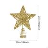 Christmas Tree Ornaments Xmas Home Decor Creative Treetop Glitter for Year Party Supply