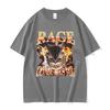 Rage Consumes Me Cat Funny Meme T Shirts Unisex Women Vintage Fashion Oversized Cotton Tshirt Y2k Harajuku ONeck Clothing Tshirt
