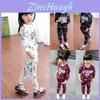 Weiches und atmungsaktives Kleinkind-Kinder-Baby-Mädchen-Outfit mit Sweatshirt und Hose