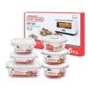 Heat-Resistant Glass Food Container 6-Piece Set