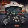 Zmart Classic 1:8 Superbike Baustein Set, City Racer Bike, Technische Bausteine, Montagespielzeug, Motorrad Modellbausatz, 1:18 Modell für Erwachsene,