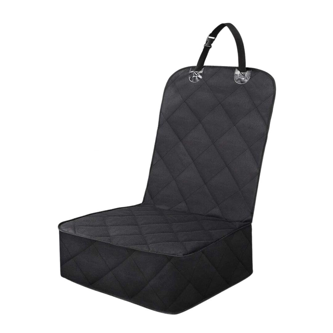 

EINEY Seat Covers for Driver and Passenger with for Light and Standard Cars Seats, Waterproof, Scratch-Resistant, Stain-Resistant, Non-Slip, Hooks, чёрный