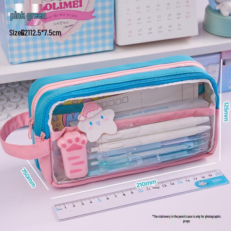 2024 Large Capacity Pencil Case for Girls: Stylish, High-Value Student Box with Advanced Design for Elementary School